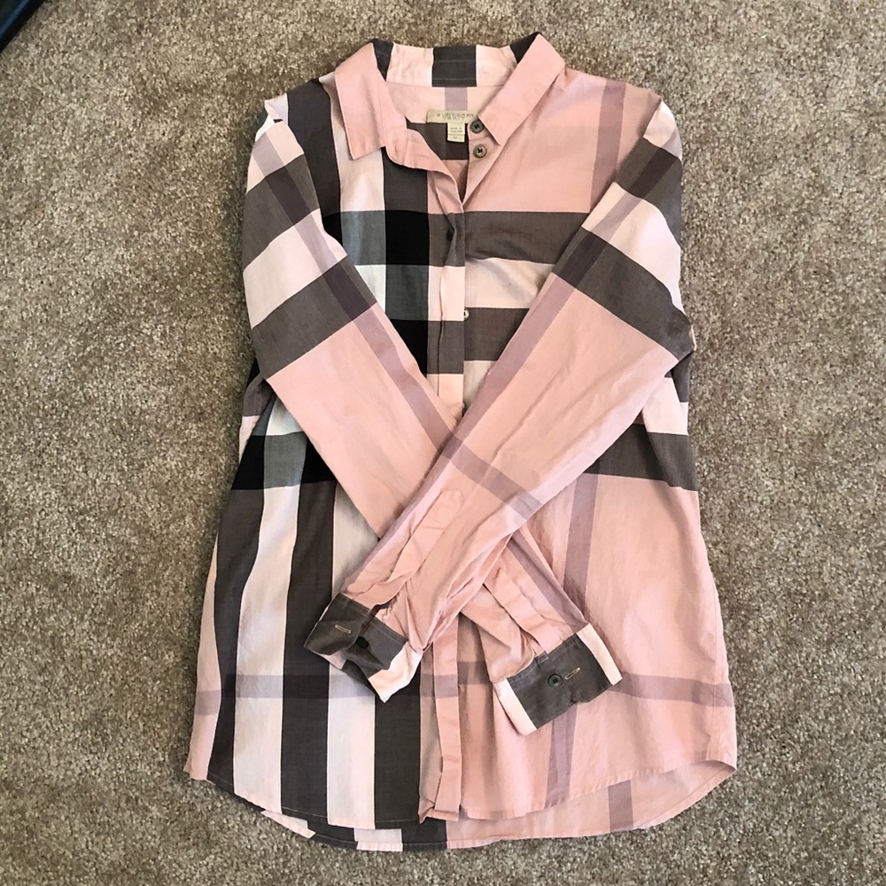Burberry check cotton classic shirt